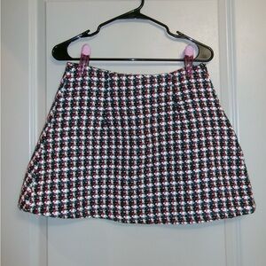 Patterned Mini Skirt